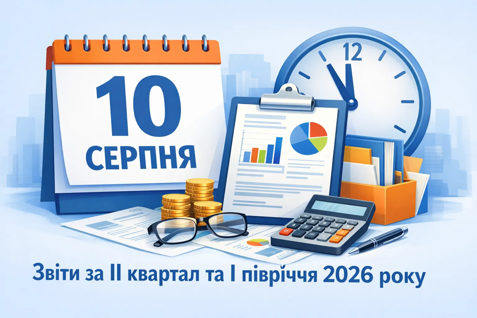 10 серпня - дедлайн подання звітів за ІІ квартал та І півріччя 2026 року!