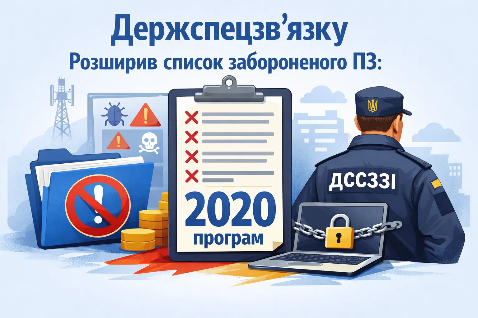 Держспецзв’язку поповнив перелік забороненого ПЗ: вже 2020 позицій