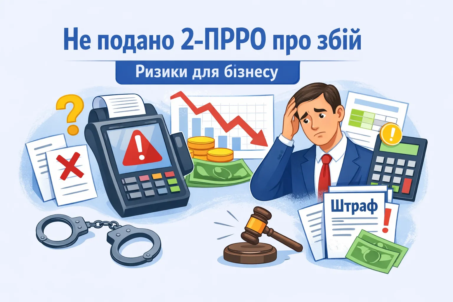 Помилка: не подали 2‑ПРРО про збій — що загрожує бізнесу?