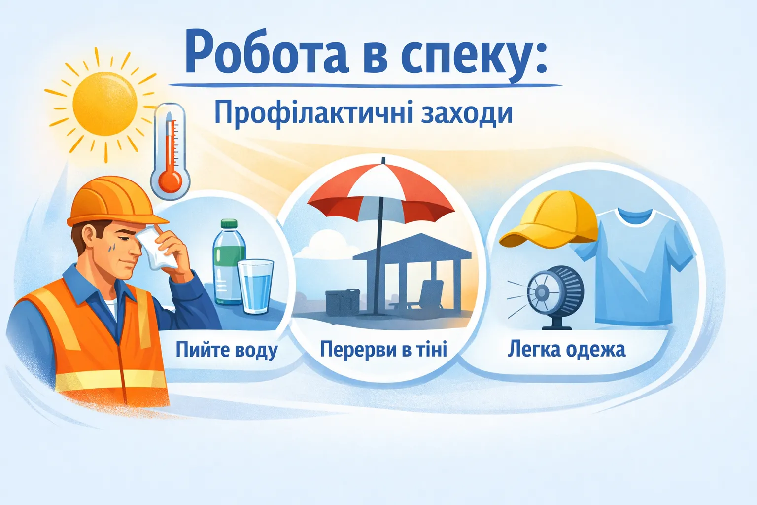Як працювати в спеку: основні профілактичні заходи