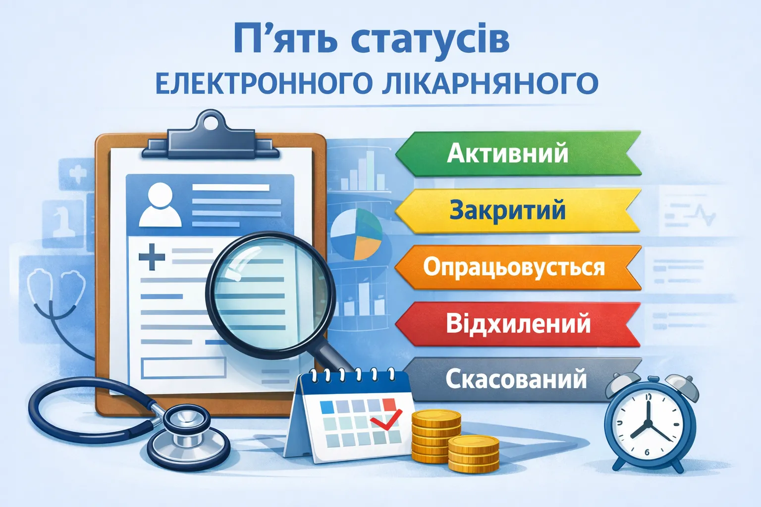 П’ять статусів електронного лікарняного