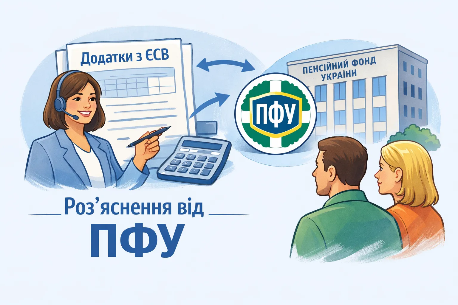 Який орган пояснює порядок заповнення додатків з ЄСВ до Об’єднаного розрахунку? ПФУ