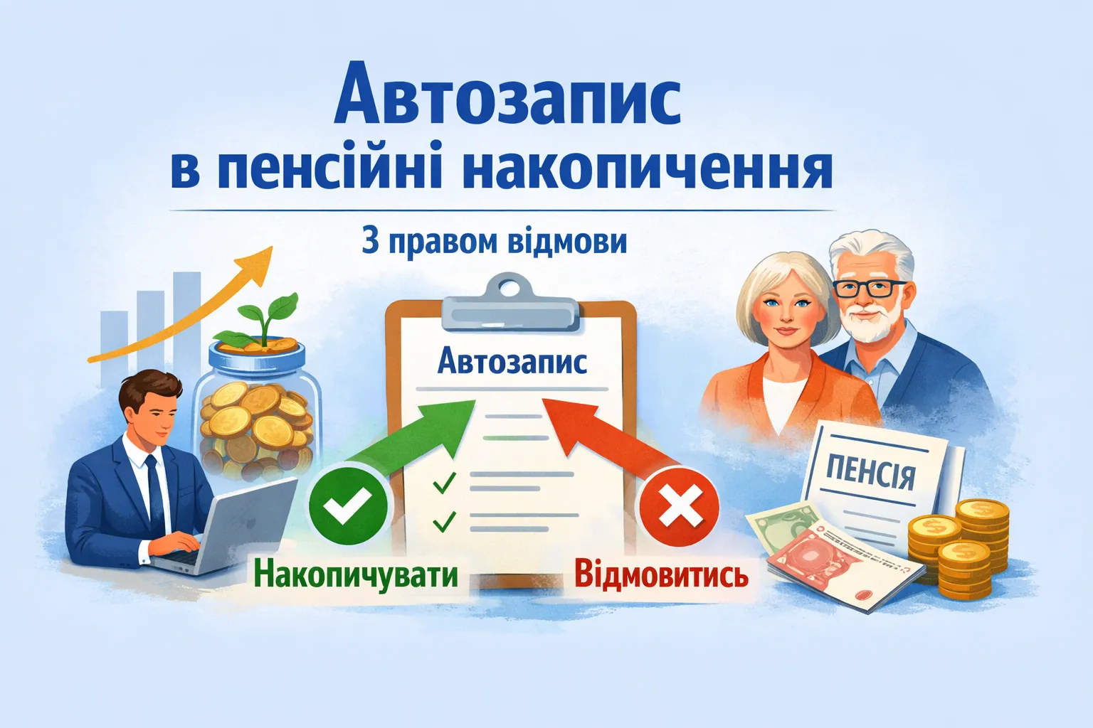 Пенсійна реформа без примусу: автозапис у накопичення з правом відмови