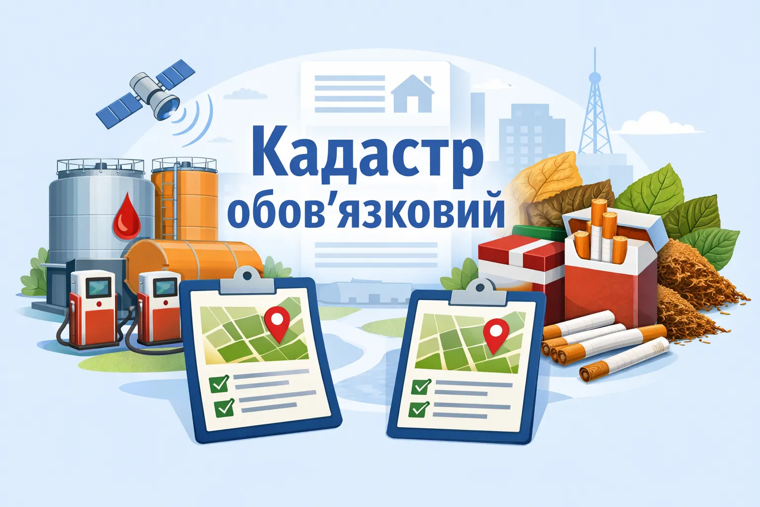 Зберігання пального й тютюну: кадастр обов’язковий Зберігання пального й тютюну: кадастр обов’язковий