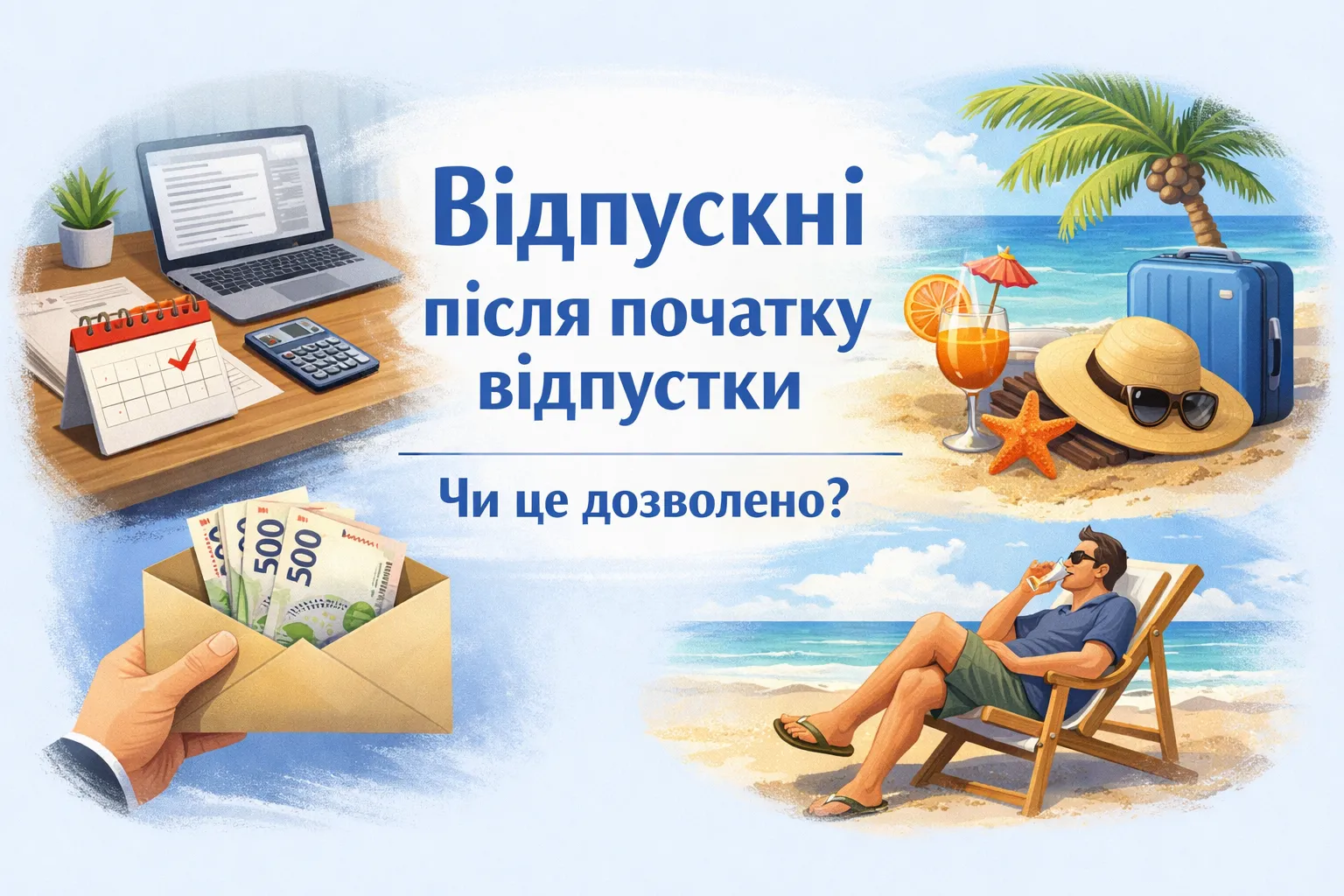 Відпускні після початку відпустки: чи можна так робити?