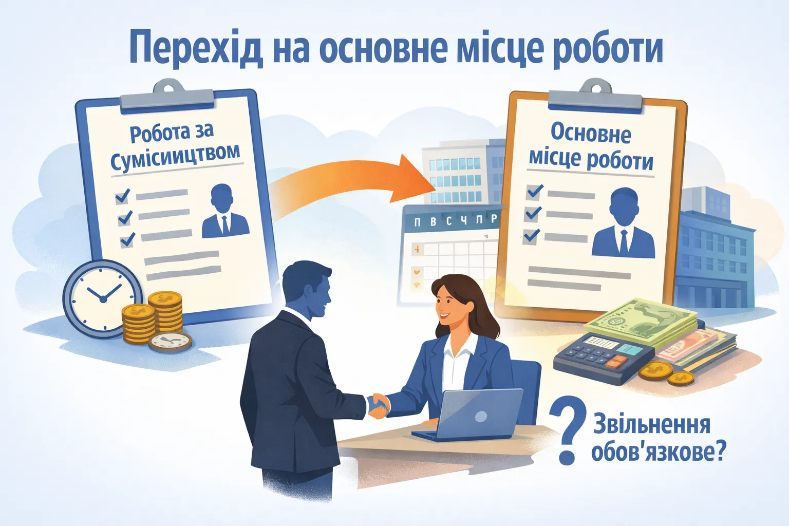 Сумісник стає основним: чи обов’язково звільняти?