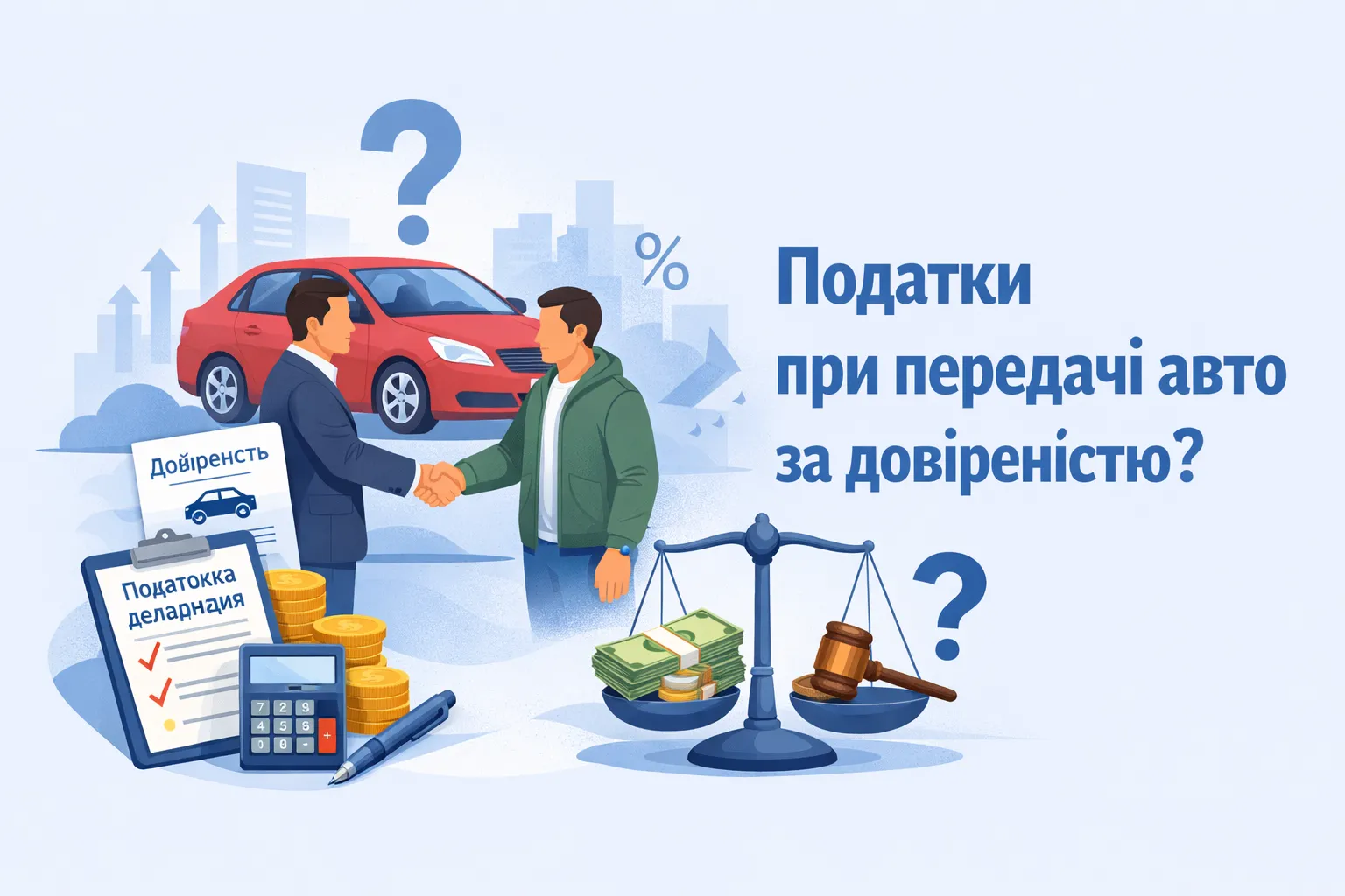Передача авто за довіреністю: чи потрібно сплачувати податки?