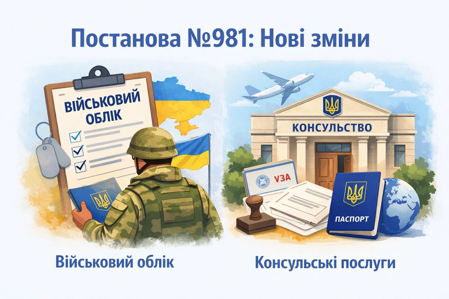Постанова №981: як змінюється військовий облік і consulate-послуги