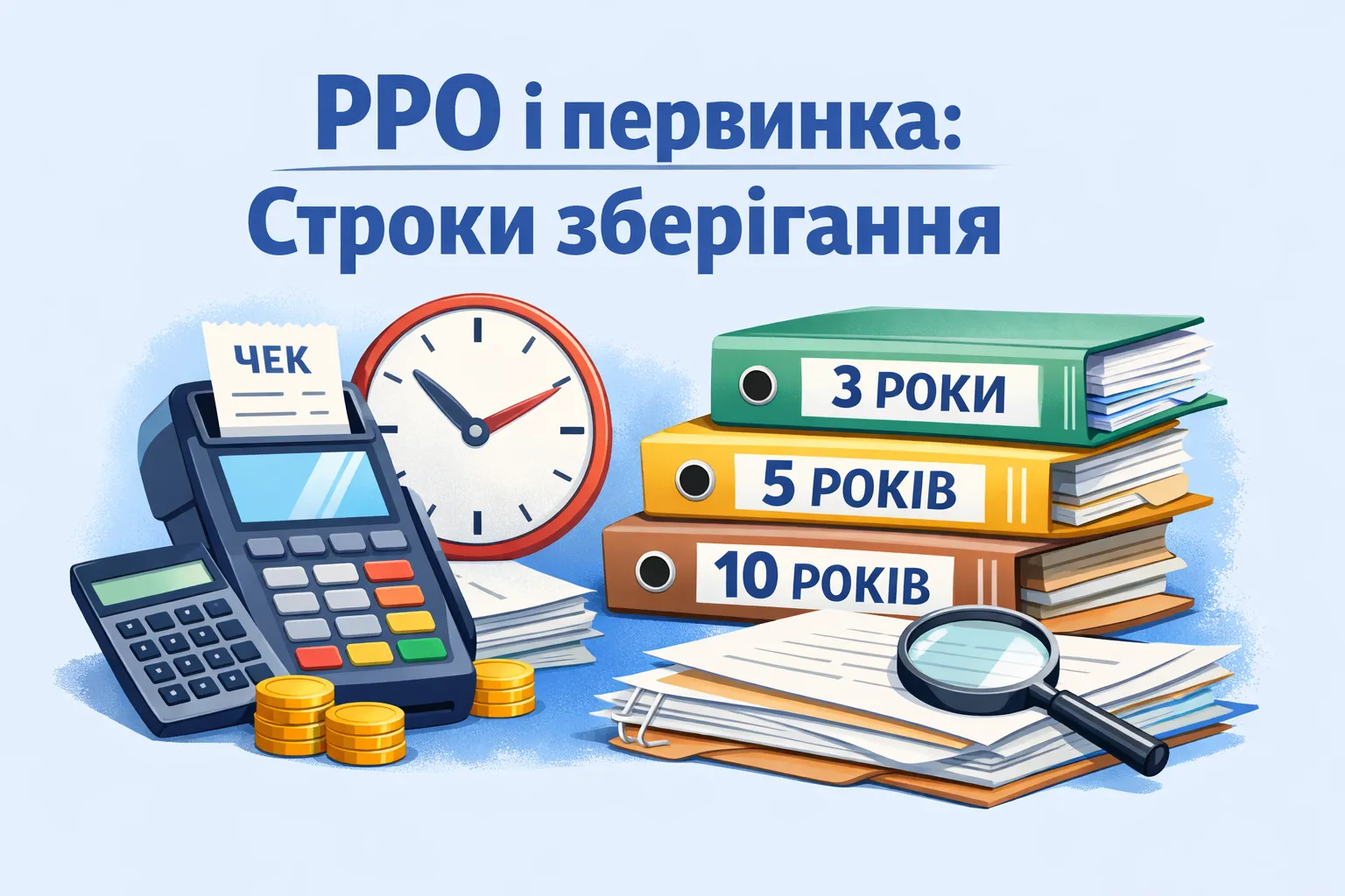РРО і первинка: строки зберігання РРО і первинка: строки зберігання