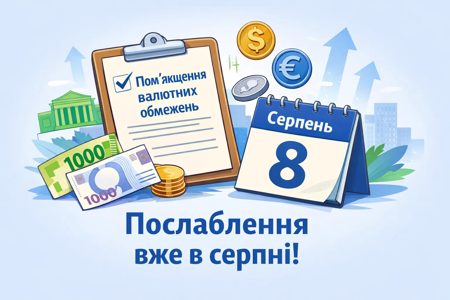 Пом'якшення валютних обмежень від НБУ вже в серпні!