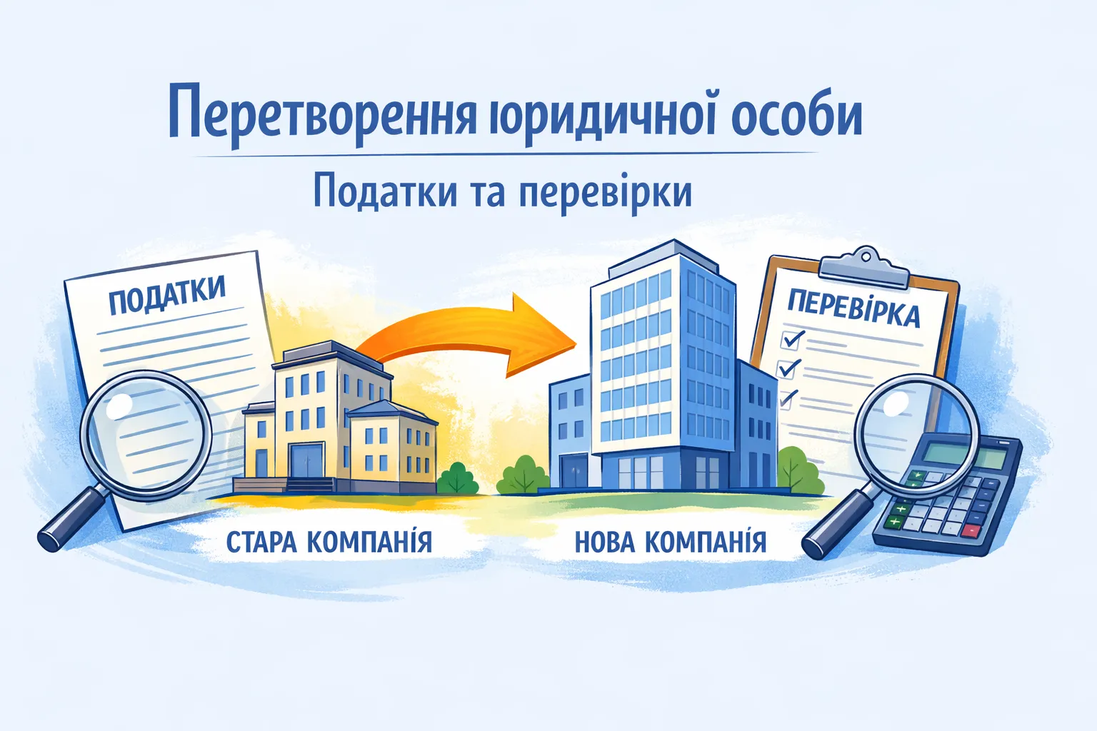 Перетворення юридичної особи: податкові обов’язки платника та перевірки