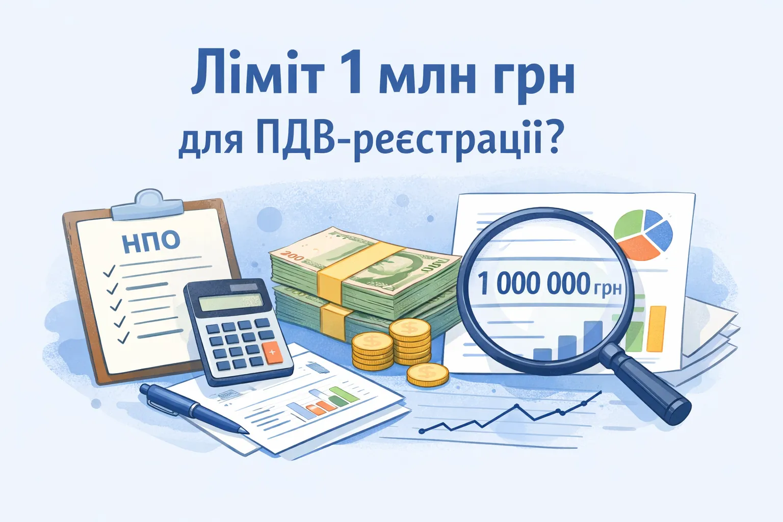 Як НПО розраховує ліміт 1 млн. грн обов’язкової ПДВ-реєстрації? Як НПО розраховує ліміт 1 млн. грн обов’язкової ПДВ-реєстрації?