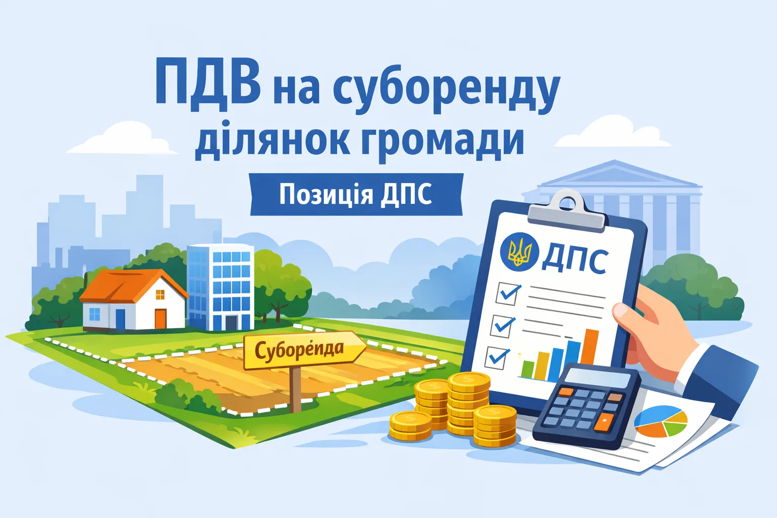ПДВ на суборенду ділянок громади: позиція ДПС ПДВ на суборенду ділянок громади: позиція ДПС