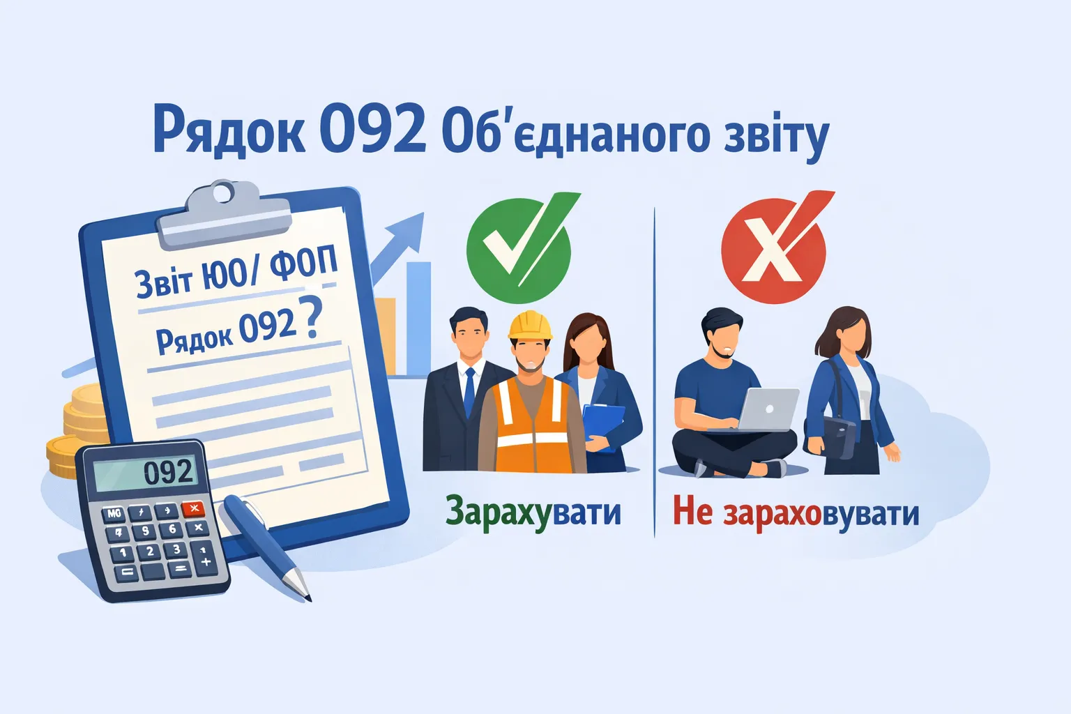 Рядок 092 Об'єднаного звіту ЮО/ФОП: кого рахувати, а кого ні