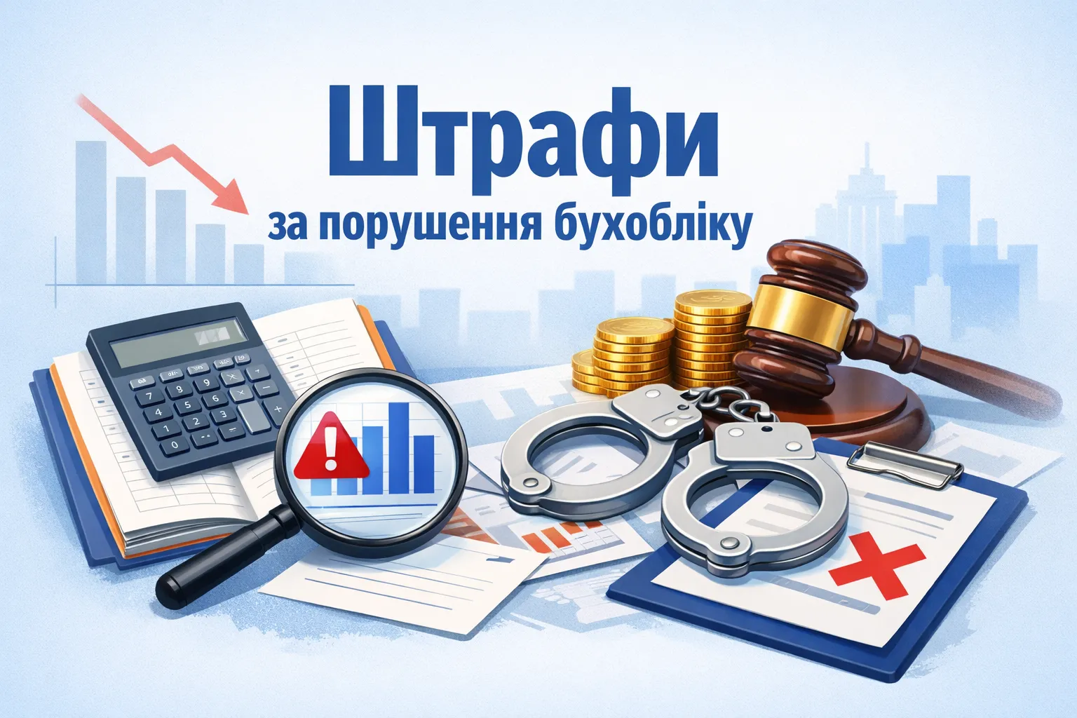 Порушення бухобліку й фінзвітності: нові розміри штрафів