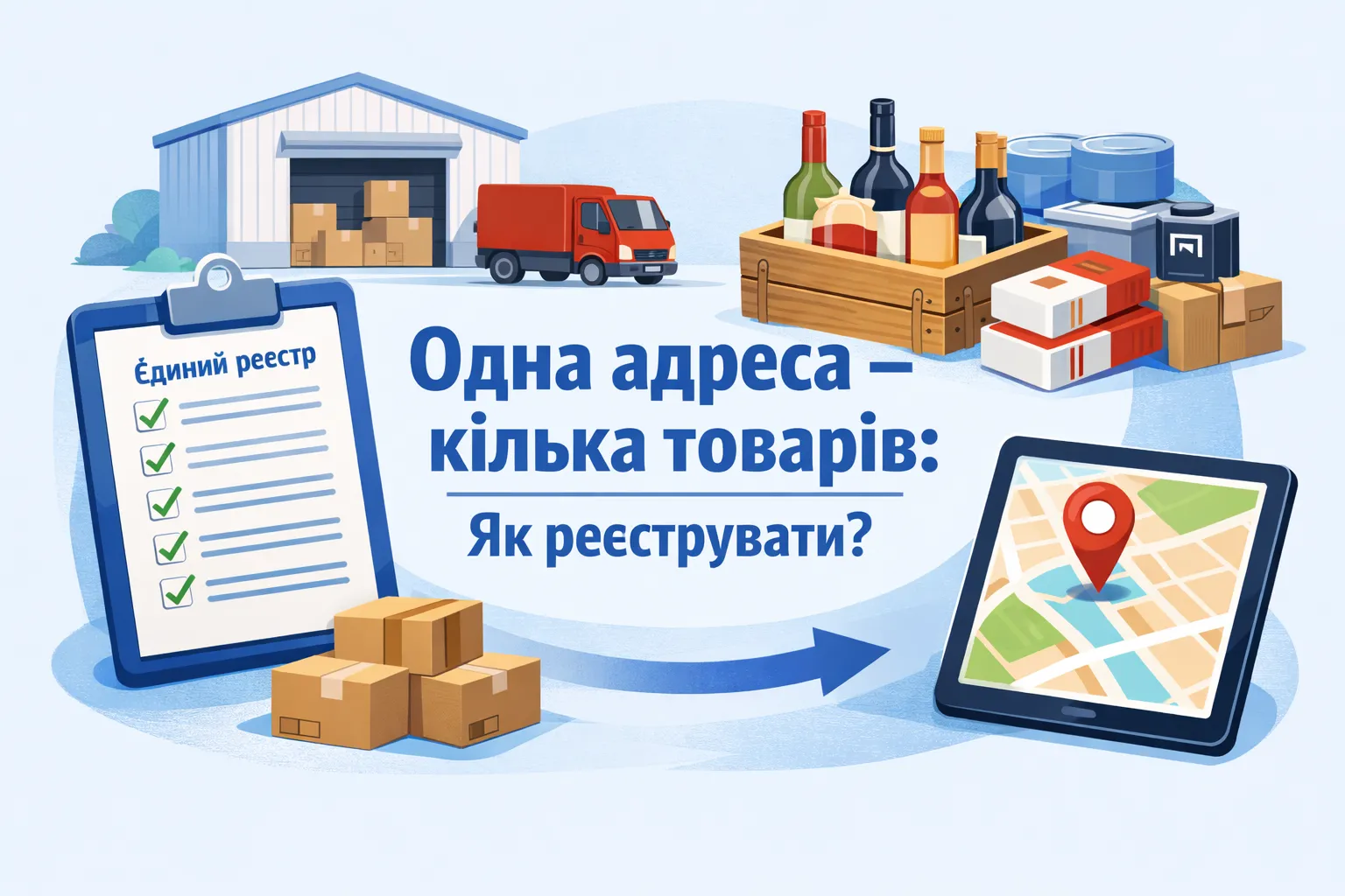 Єдиний реєстр місць зберігання(акциз): одна адреса – кілька товарів, як реєструвати?