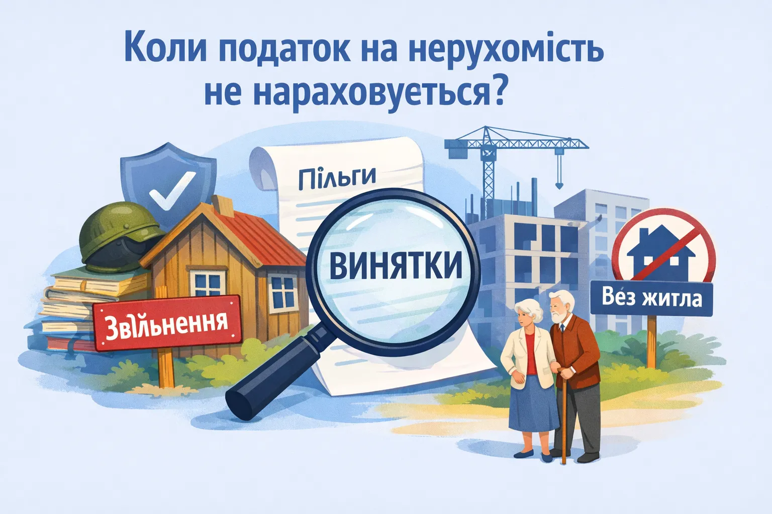 Коли податок на нерухомість не нараховується?