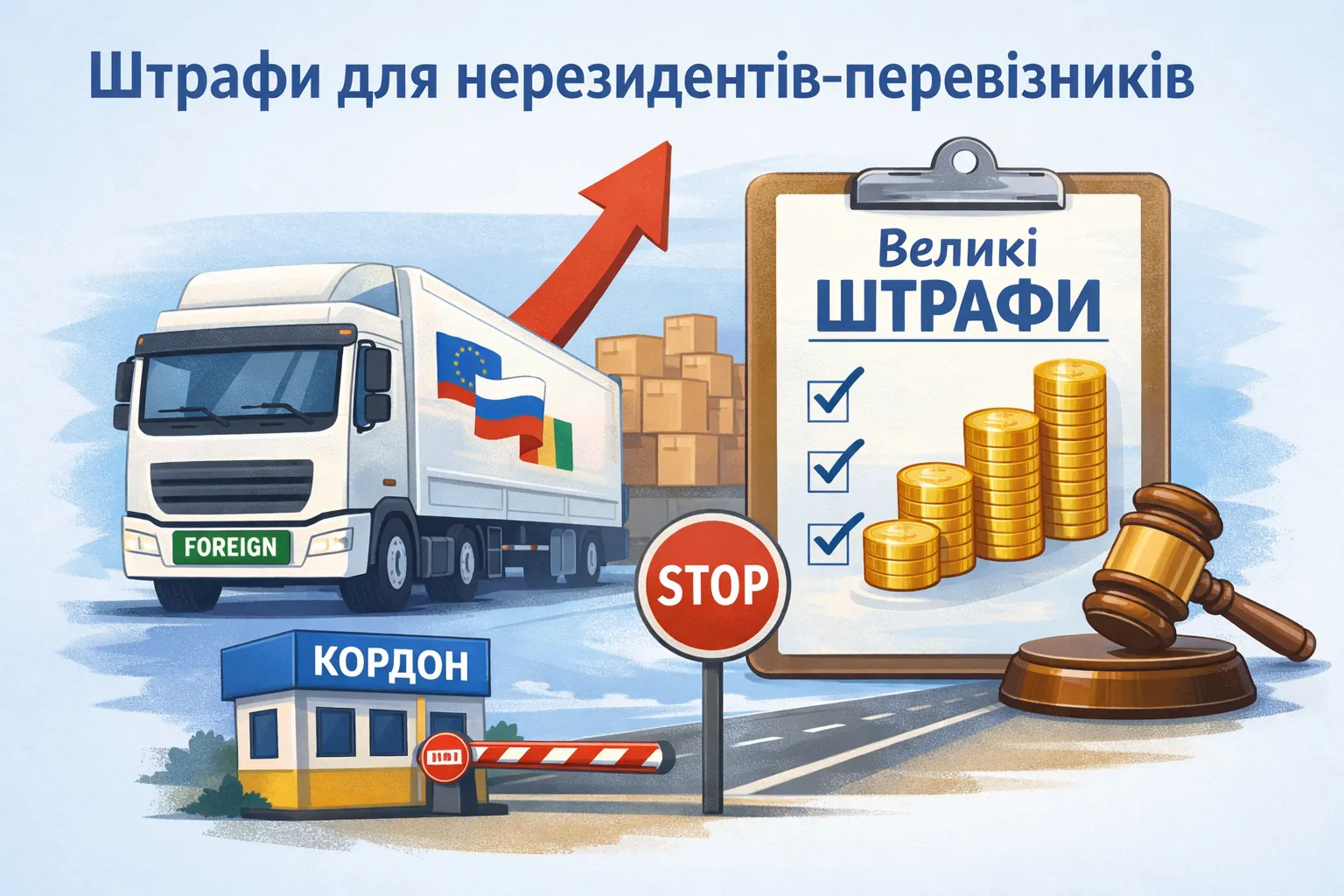 Перевізники-нерезиденти: штрафи зростуть у рази Перевізники-нерезиденти: штрафи зростуть у рази