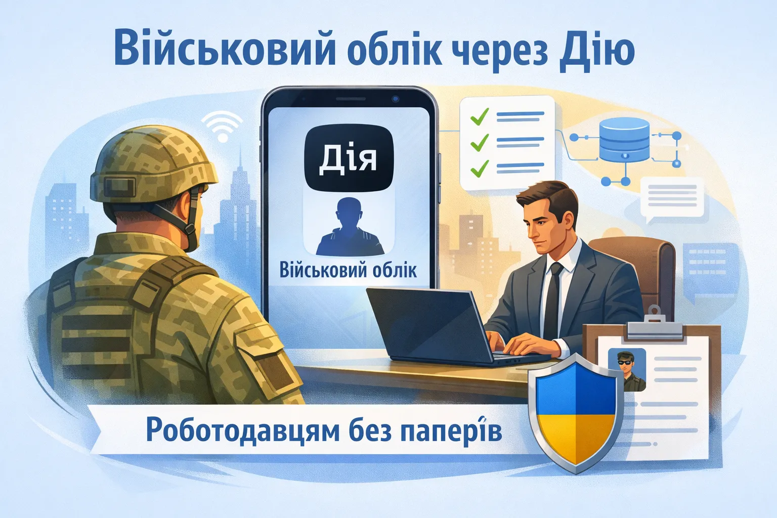 Військовий облік через Дію: роботодавцям без паперів Військовий облік через Дію: роботодавцям без паперів