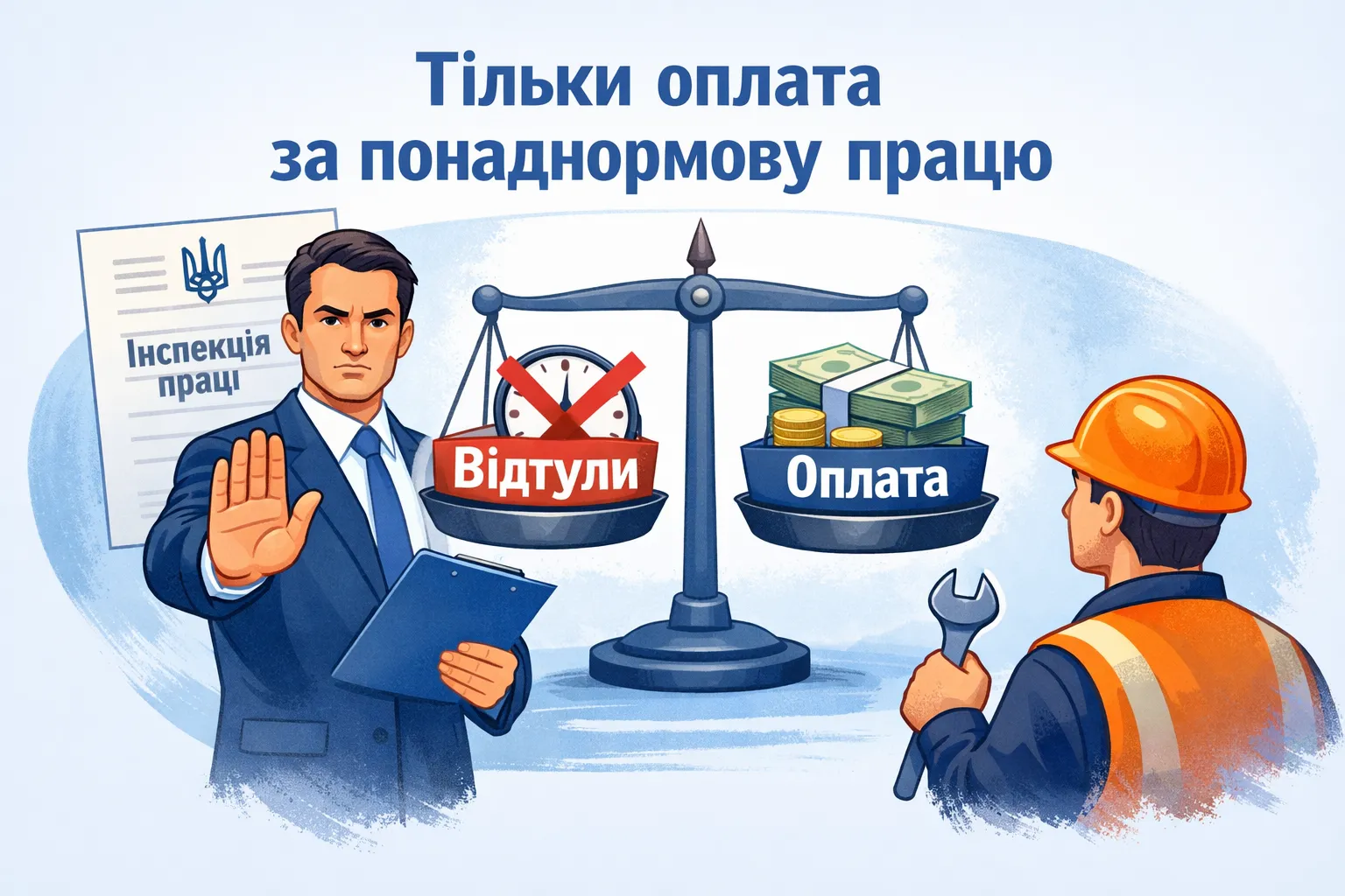 Відгули за надурочні заборонені: позиція інспекції праці