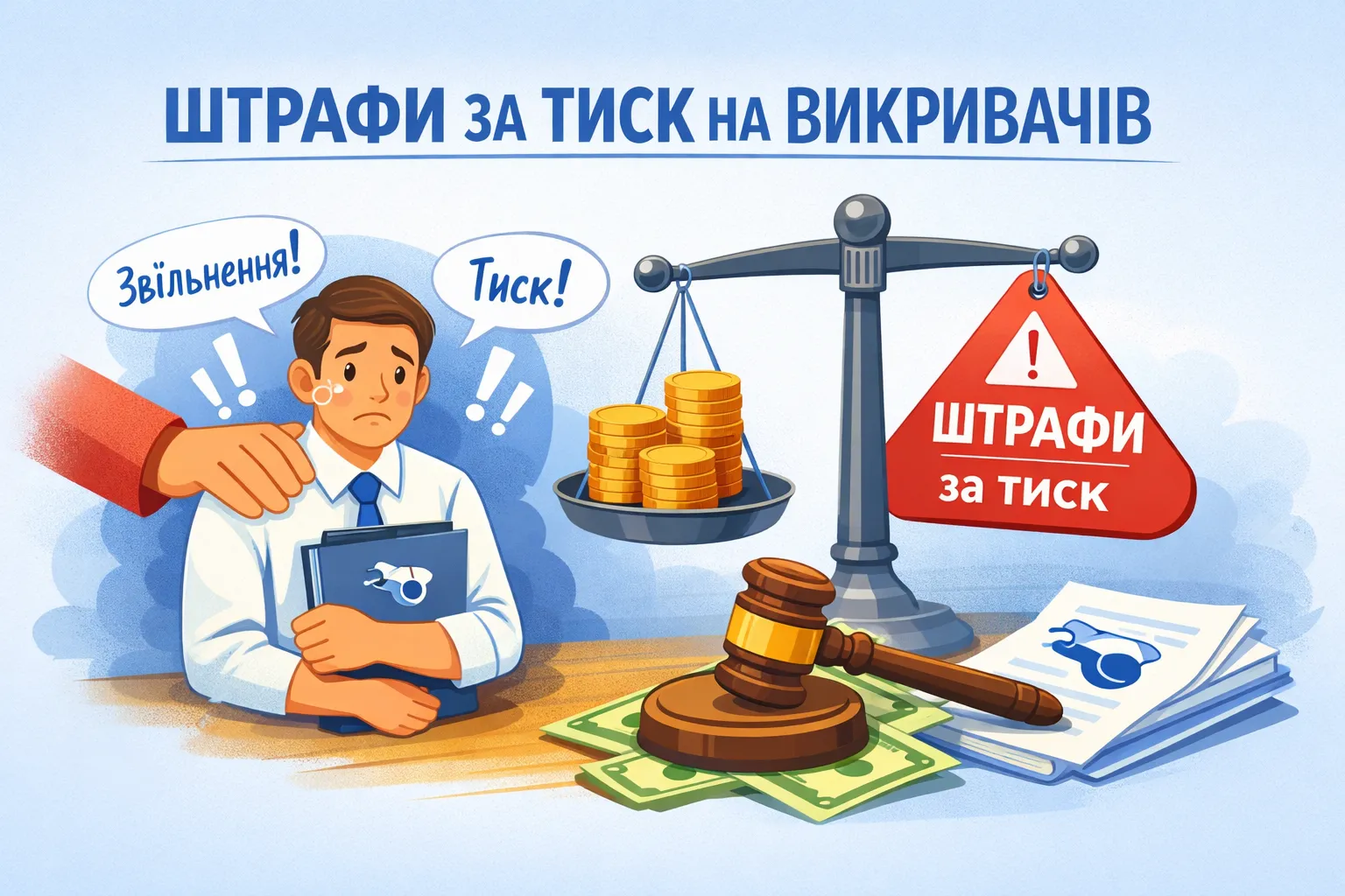 За тиск на працівників-викривачів пропонують запровадити штрафи