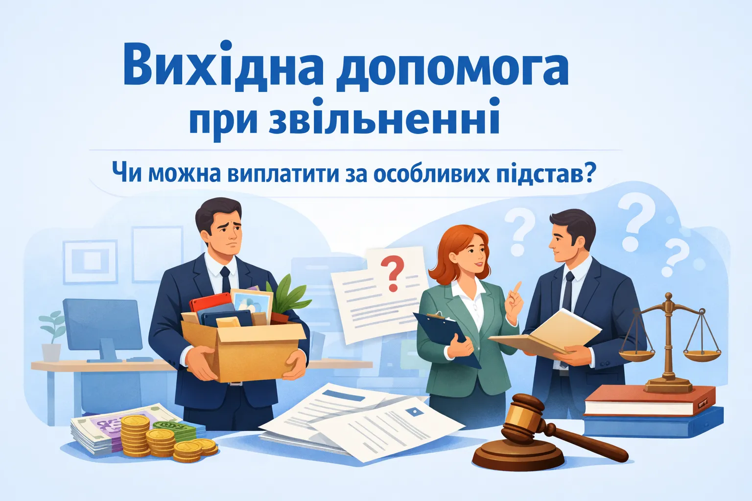 Вихідна допомога при звільненні: чи можна виплатити її з підстав, не передбачених КЗпП Вихідна допомога при звільненні: чи можна виплатити її з підстав, не передбачених КЗпП