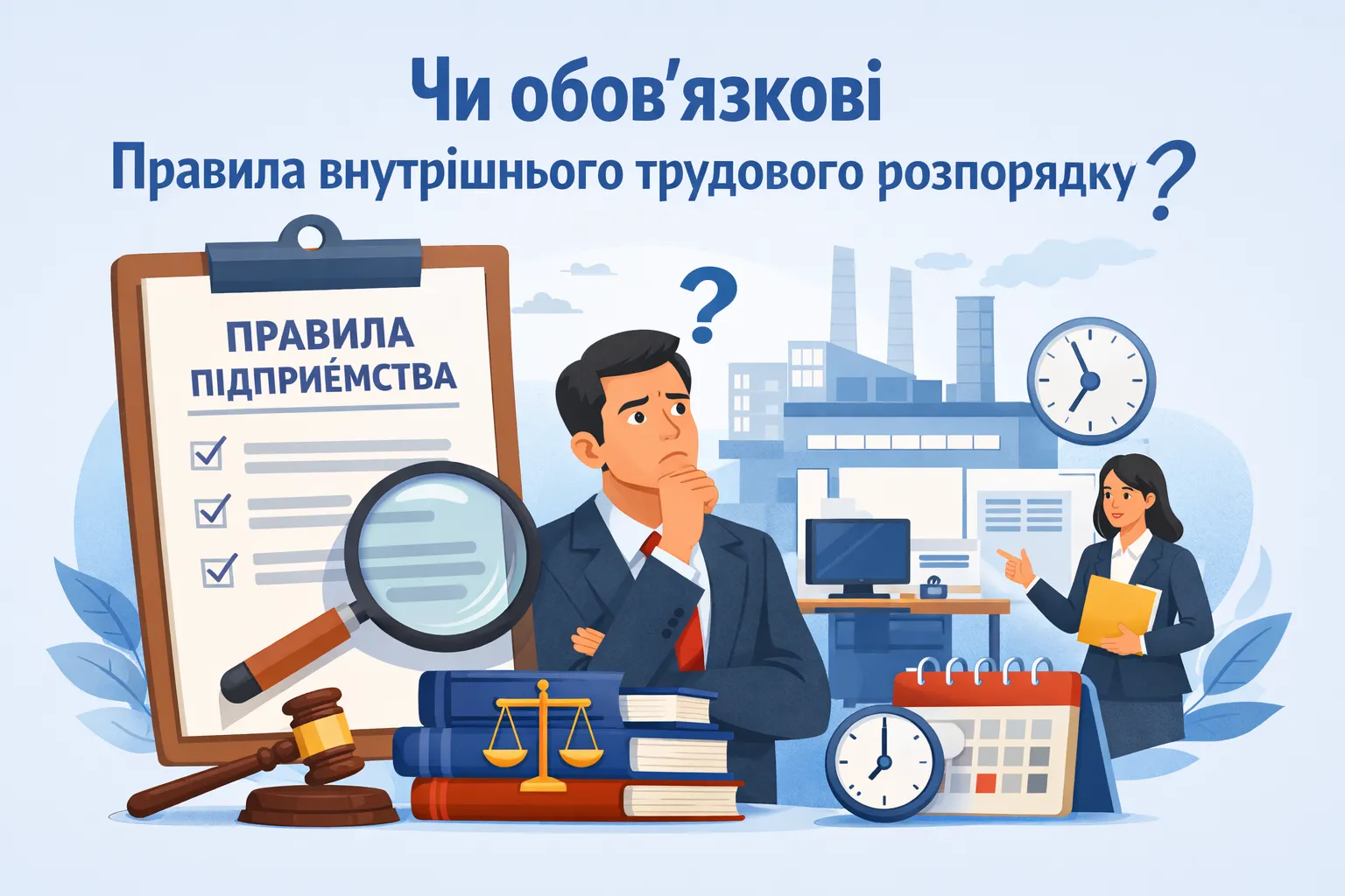 Чи обов’язково на підприємстві мають бути правила внутрішнього трудового розпорядку?