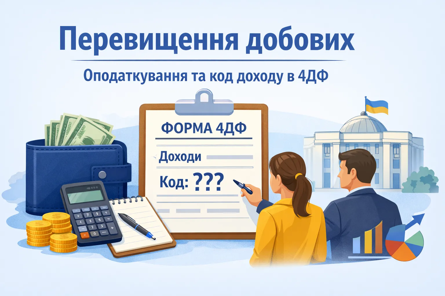 Перевищення добових: як оподатковувати і який код доходу ставити в 4ДФ?