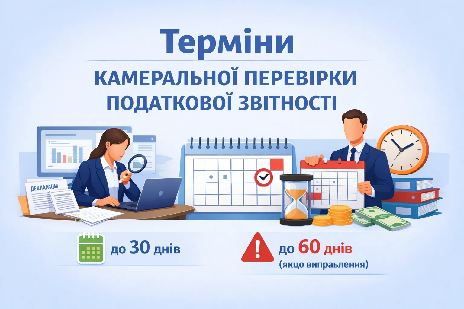 Які строки встановлені для камеральної перевірки податкової звітності