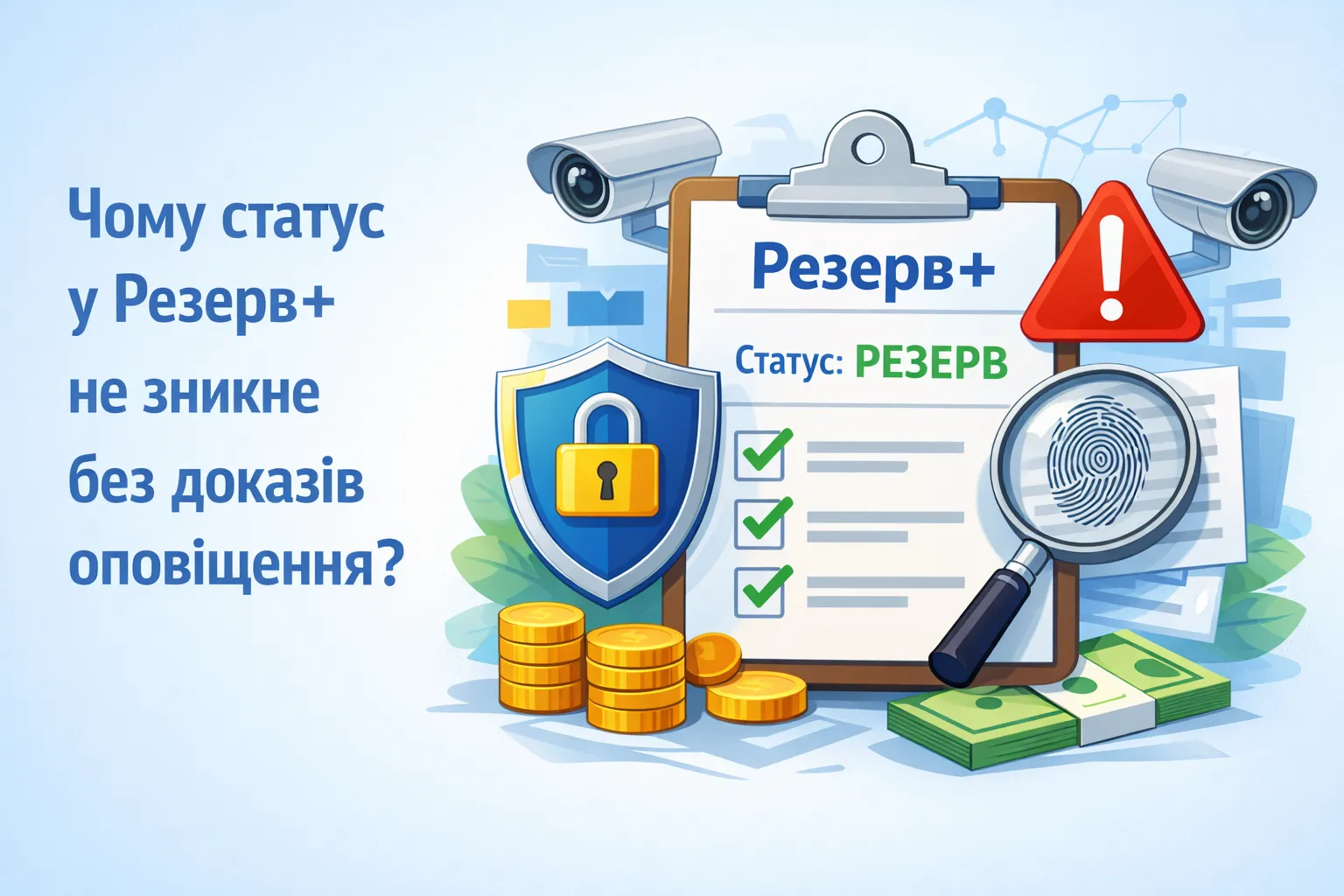 Почему статус в Резерв+ не исчезнет без доказательств уведомления