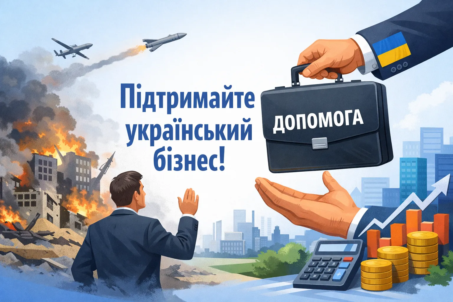 Бізнес закликає державу підтримати бізнес через посилення атак ворога