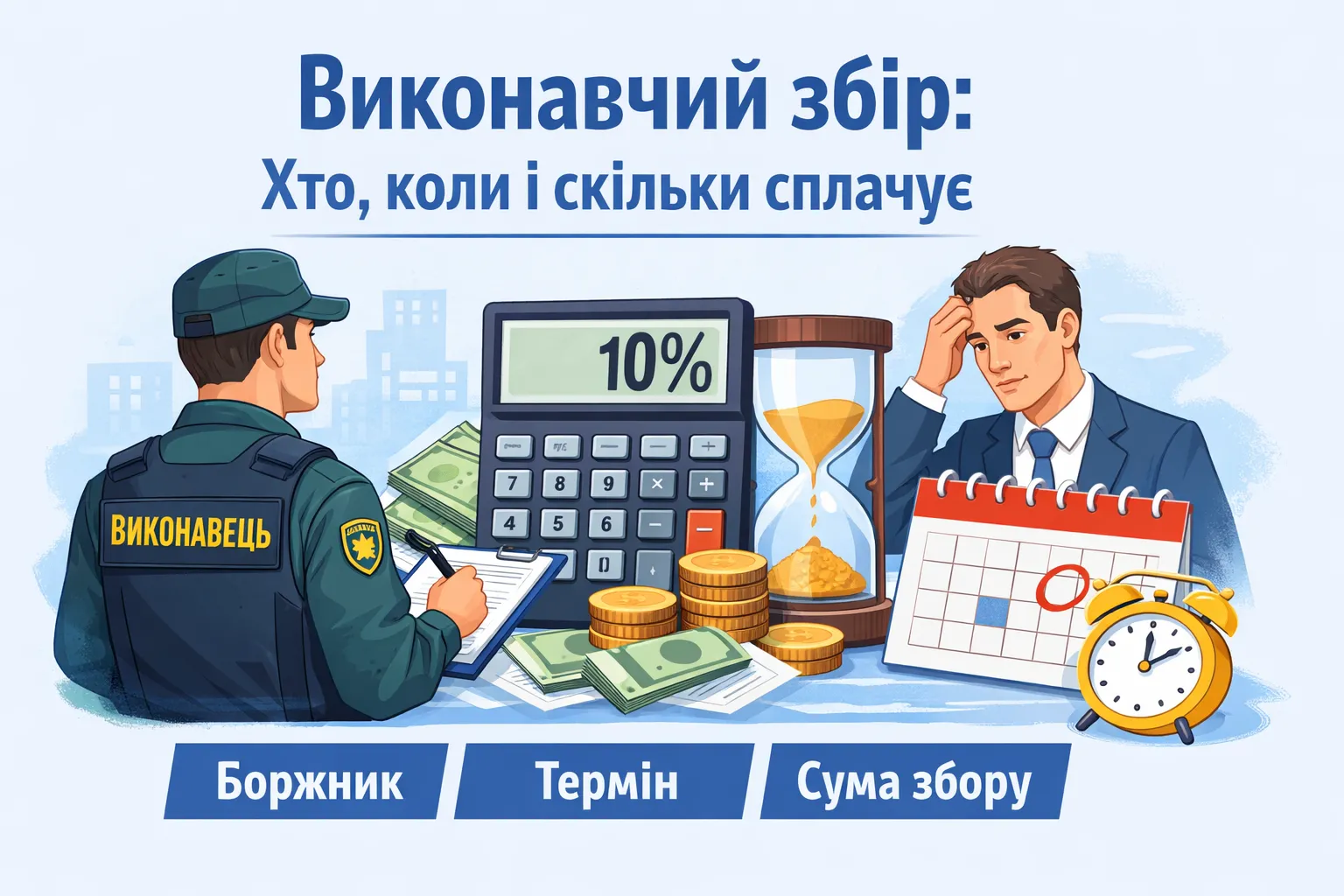 Виконавчий збір: хто, коли і скільки сплачує