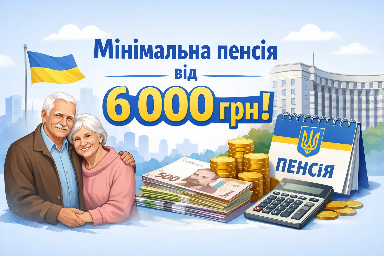 Кабмін: пенсії не будуть меншими за 6 тисяч гривень