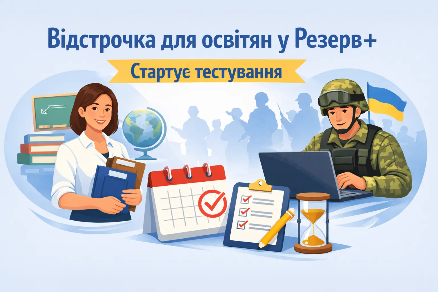 Відстрочка для вчителів та інших педагогічних працівників у Резерв+: стартує тестування