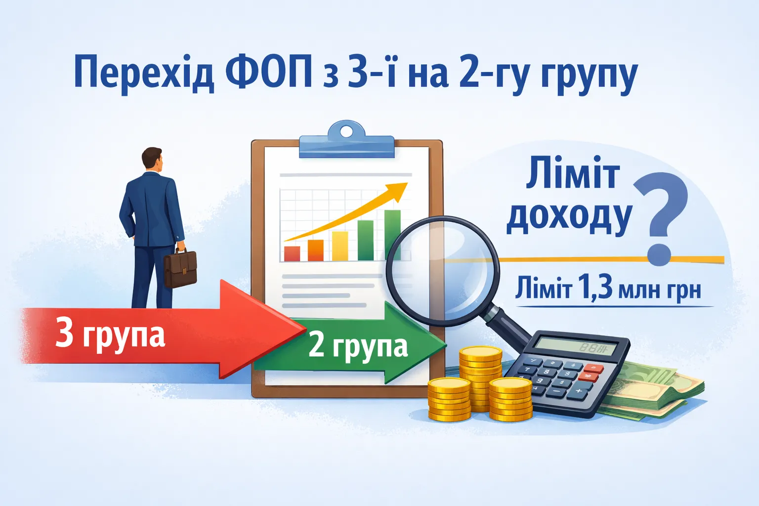 Перехід ФОП з 3-ї на 2-гу групу ЄП: як рахує ліміт доходу ДПС