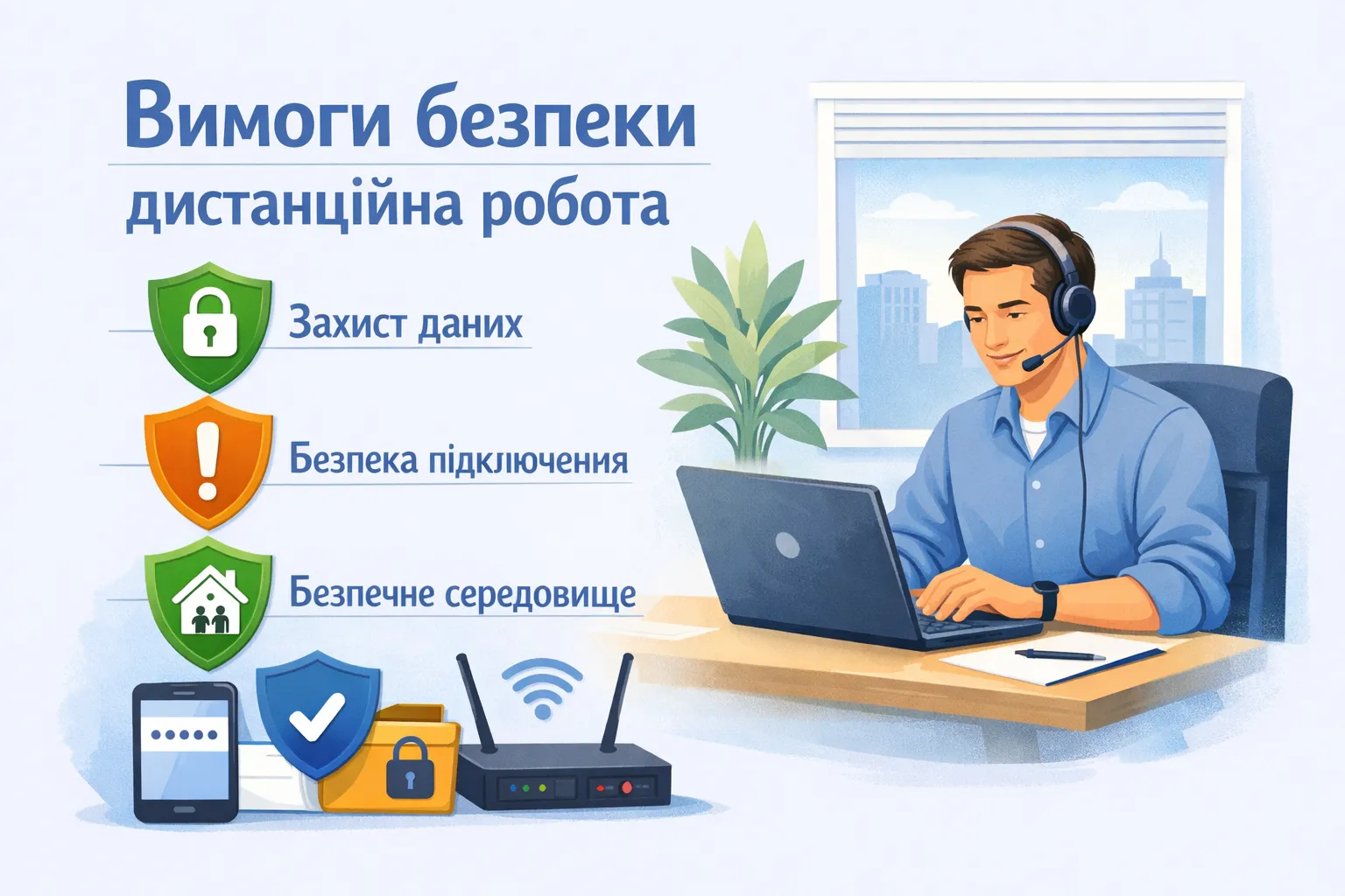 Вимоги безпеки під час дистанційної роботи Вимоги безпеки під час дистанційної роботи