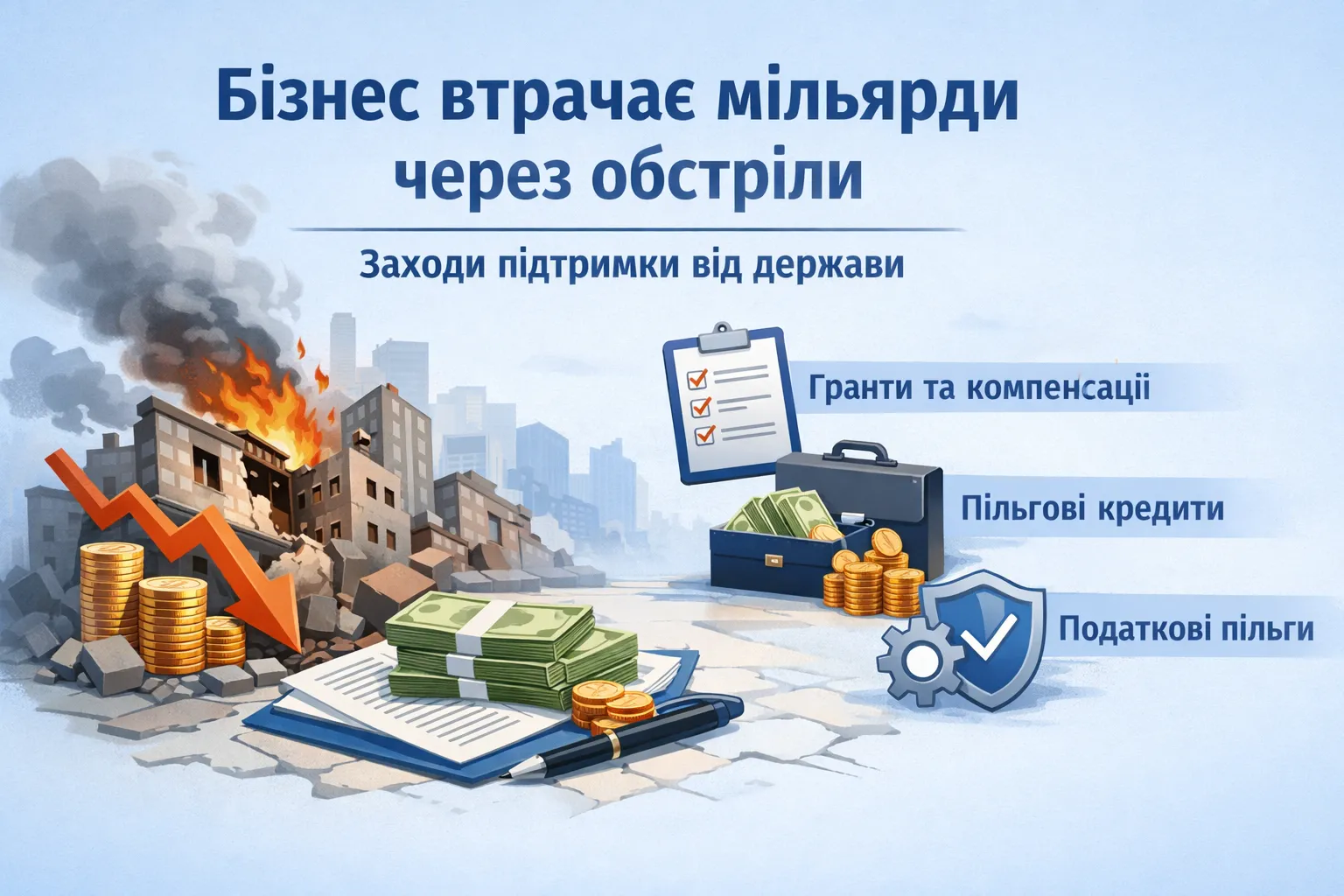 Бізнес втрачає мільярди через обстріли: Гетманцев назвав можливі заходи підтримки