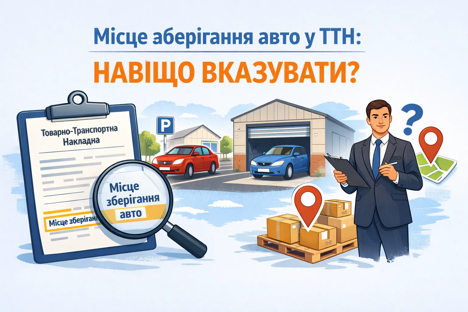 Як впливає місце зберегання авто у ТТН, для чого його вказувати?