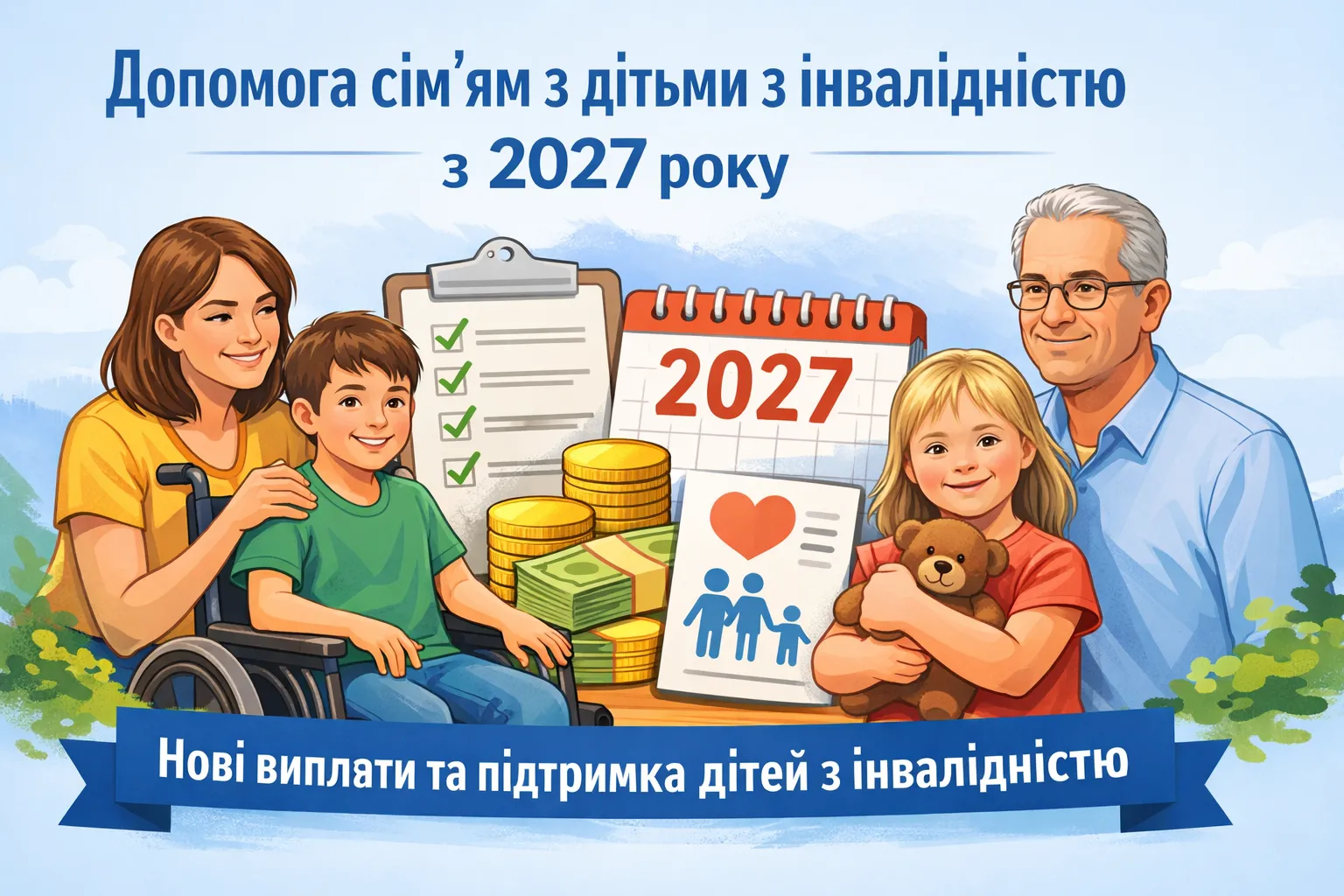 Нові правила допомоги сім’ям з дітьми з інвалідністю: які виплати передбачені з 2027 року