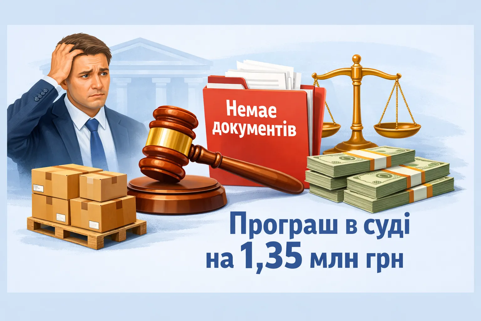 «Умовне постачання» й відсутні документи: ФОП програв суд на 1,35 млн грн