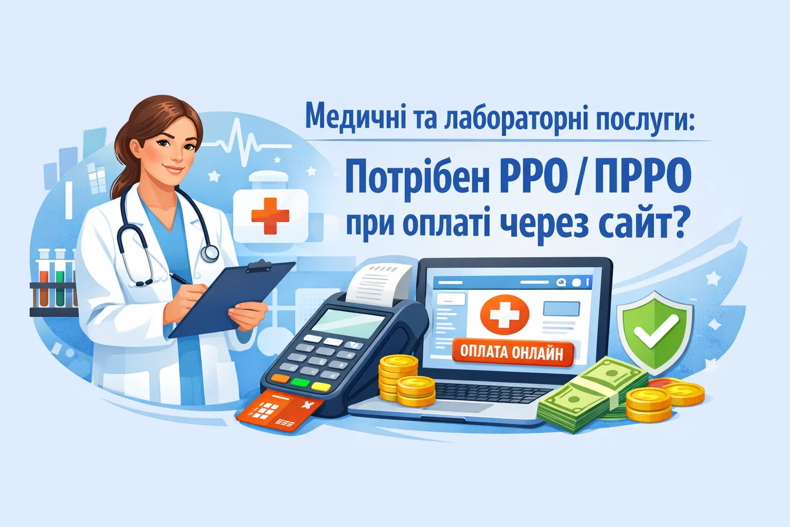 Медичні та лабораторні послуги: чи потрібен РРО/ПРРО при оплаті через сайт