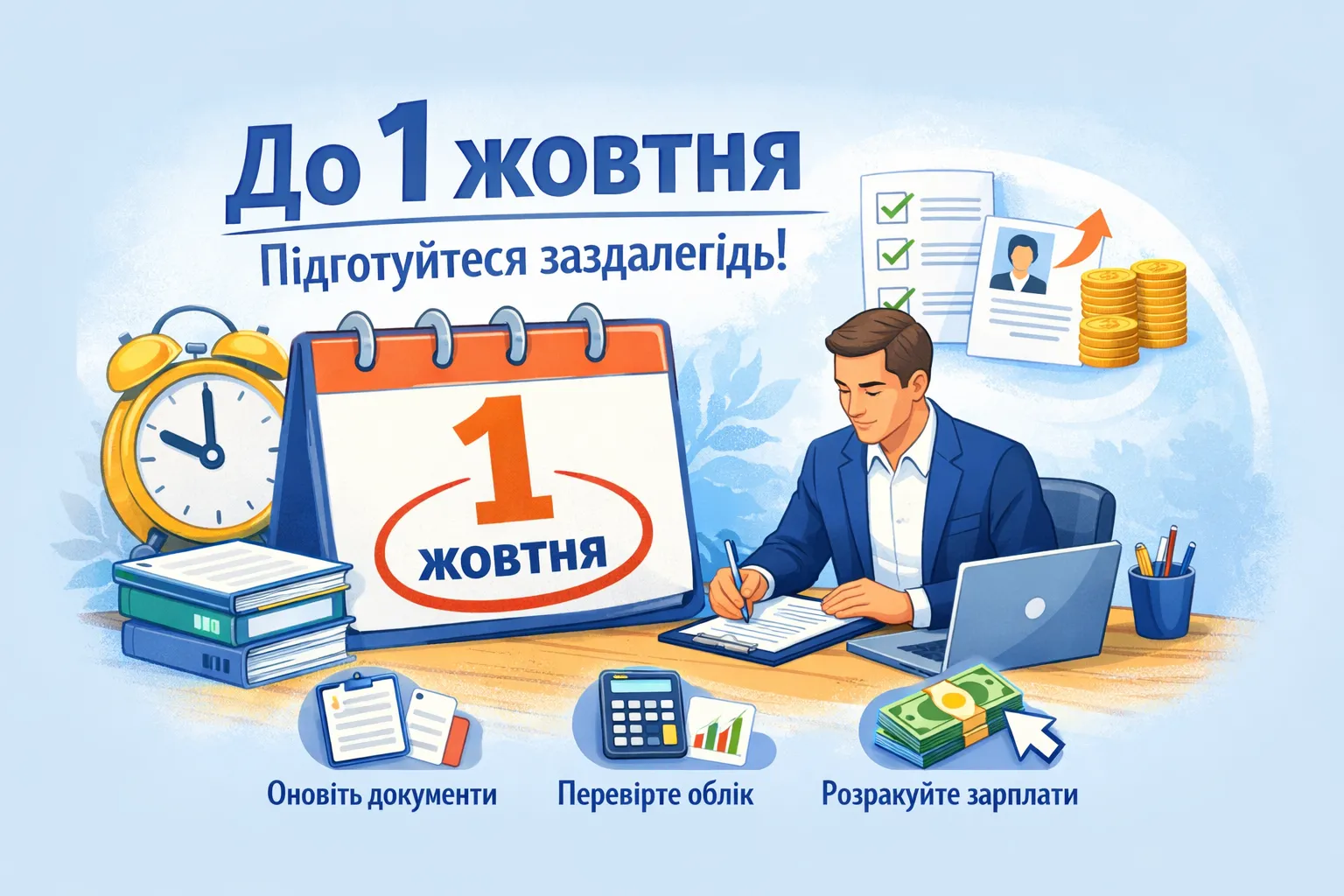 1 жовтня. Що потрібно зробити роботодавцю до цієї дати