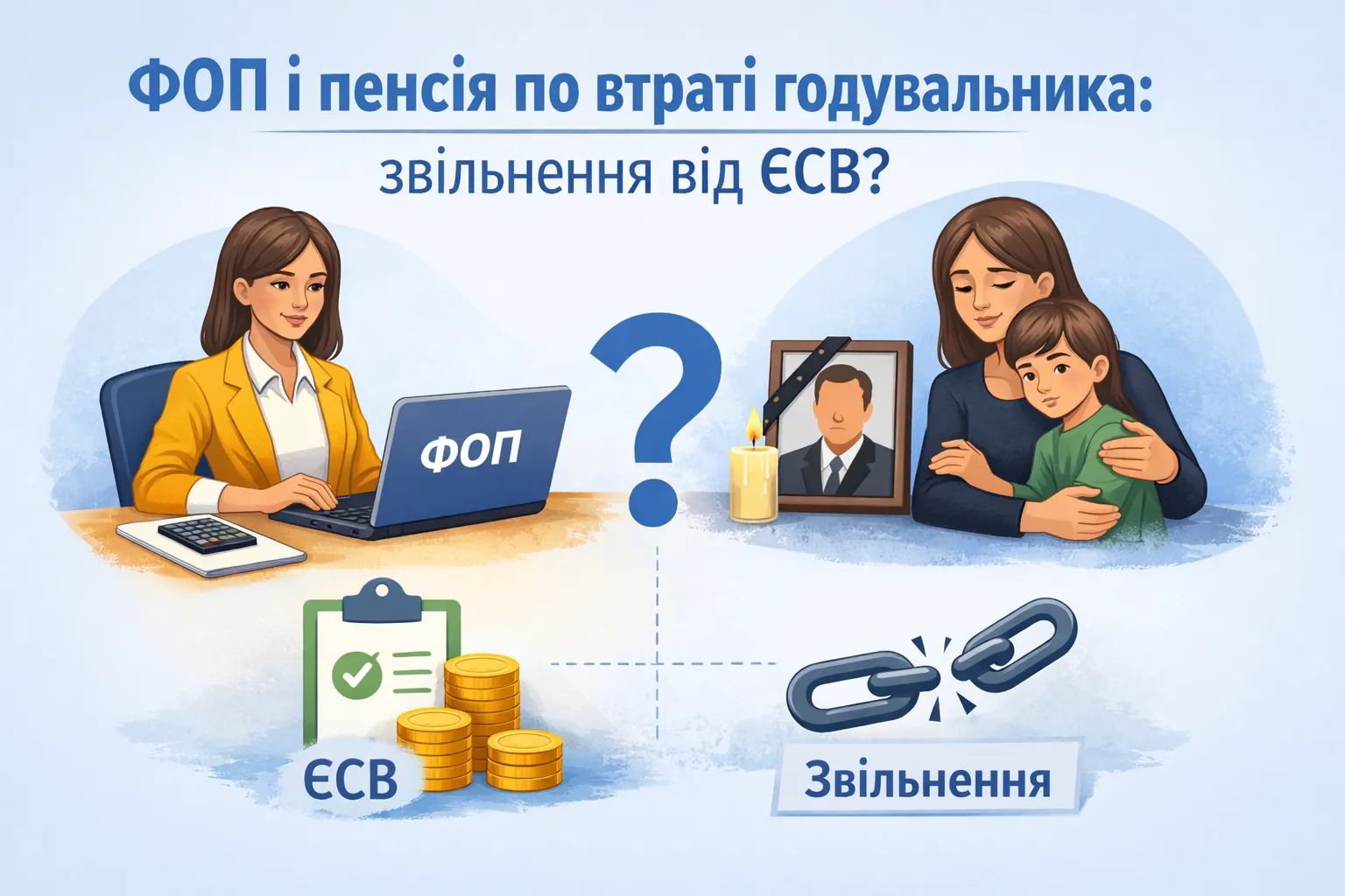 ФОП і пенсія по втраті годувальника: чи звільняє це від ЄСВ? ФОП і пенсія по втраті годувальника: чи звільняє це від ЄСВ?