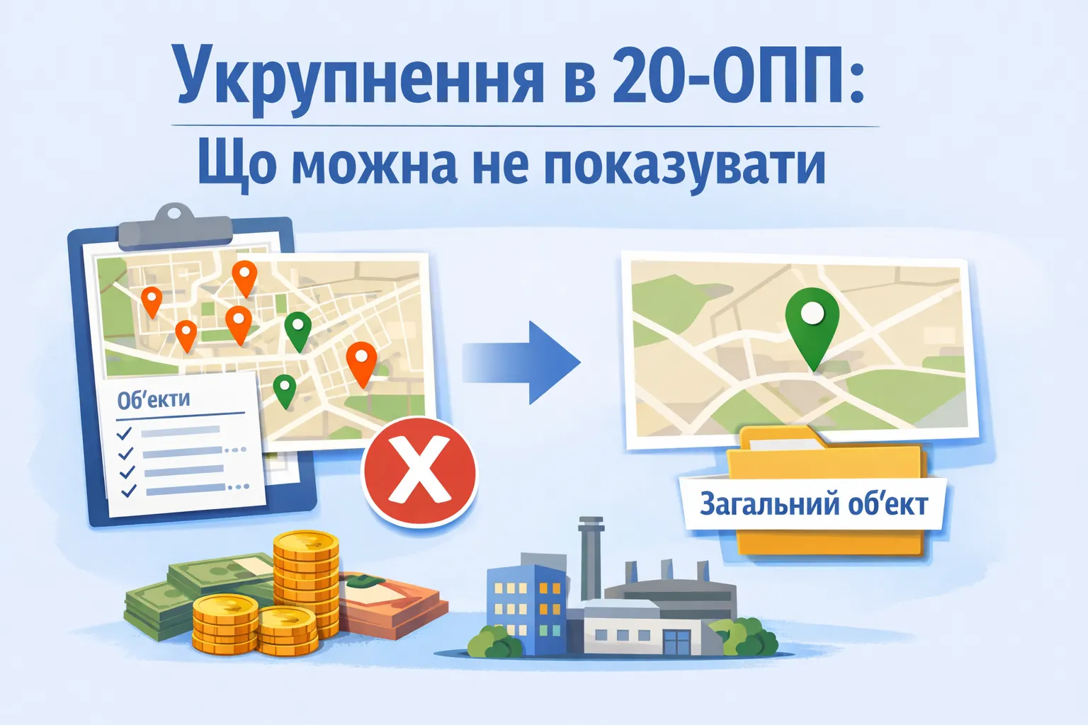 Як працює принцип укрупнення в 20-ОПП: що можна не показувати Як працює принцип укрупнення в 20-ОПП: що можна не показувати