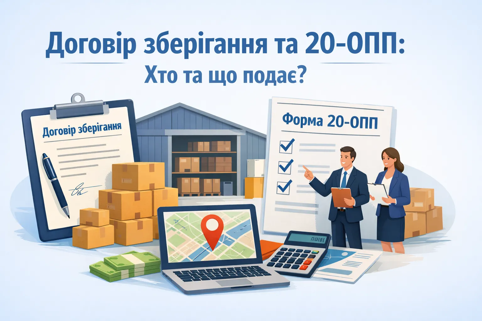 Договір зберігання й 20-ОПП: хто подає і що саме показувати