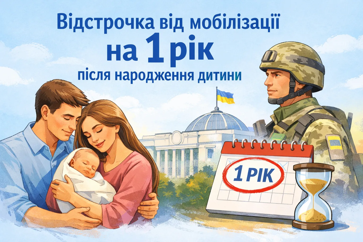 Відстрочка від мобілізації після народження дитини: у Раді пропонують давати батькам рік