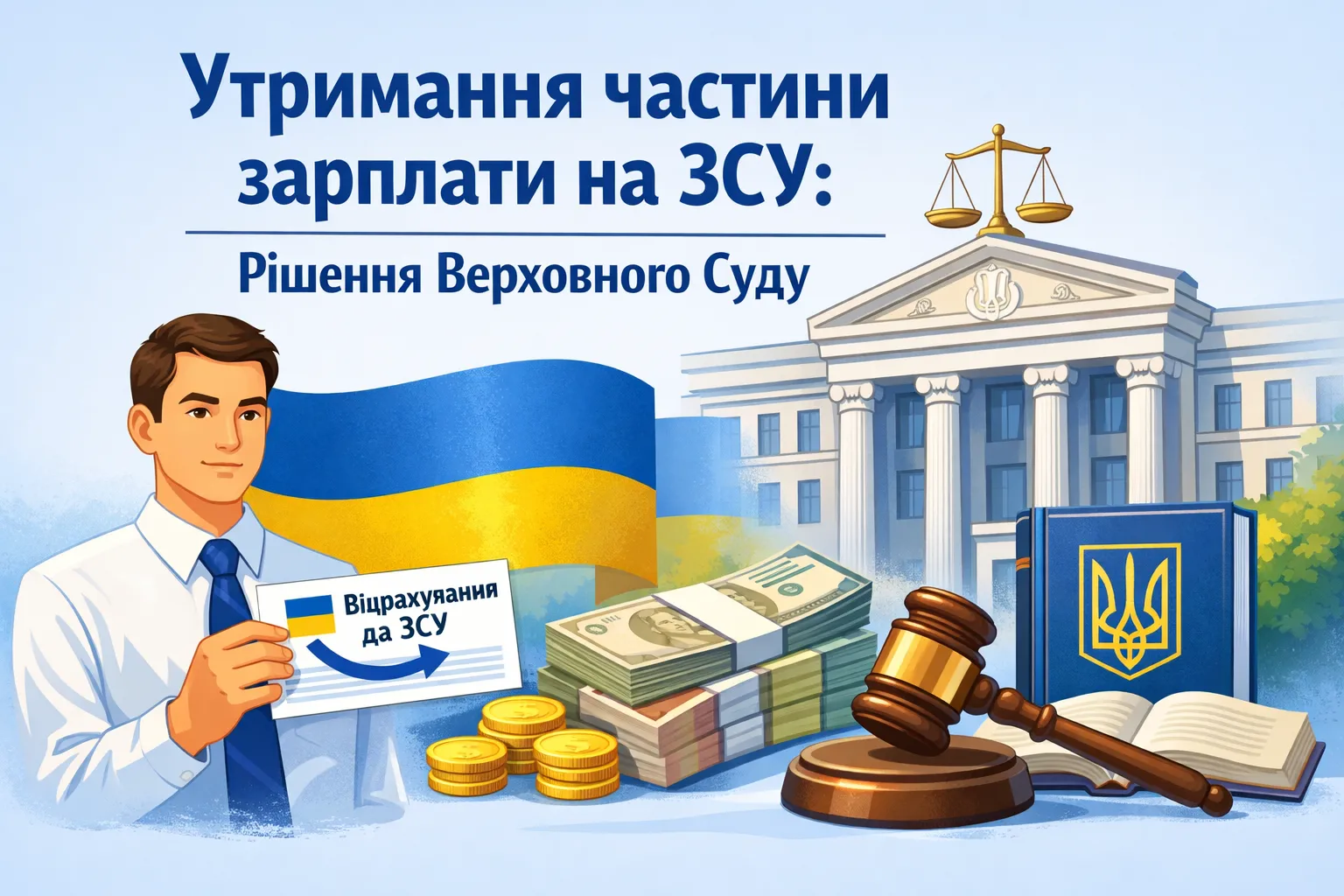 Чи законно утримати частину зарплати на ЗСУ? Що вирішив Верховний суд