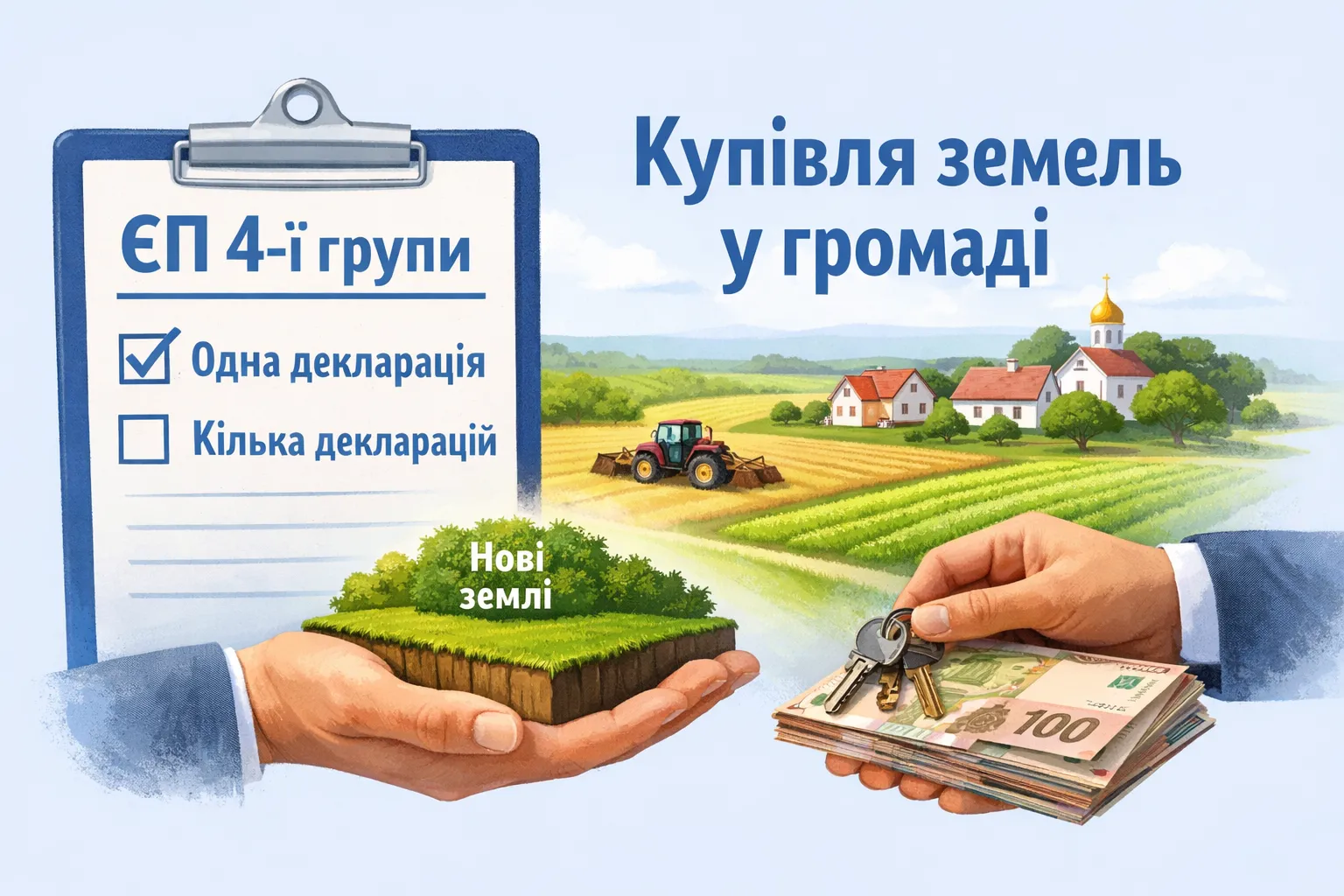 ЄП 4‑ї групи: одна чи кілька декларацій при купівлі нових земель у громаді?