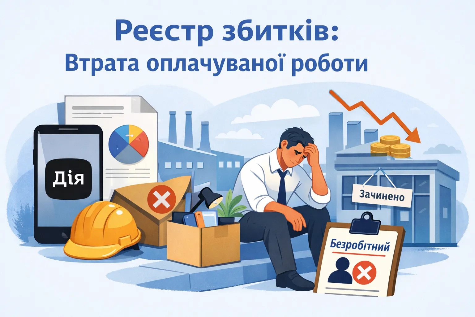 У Дії відкрито нову категорію Реєстру збитків: втрата оплачуваної роботи