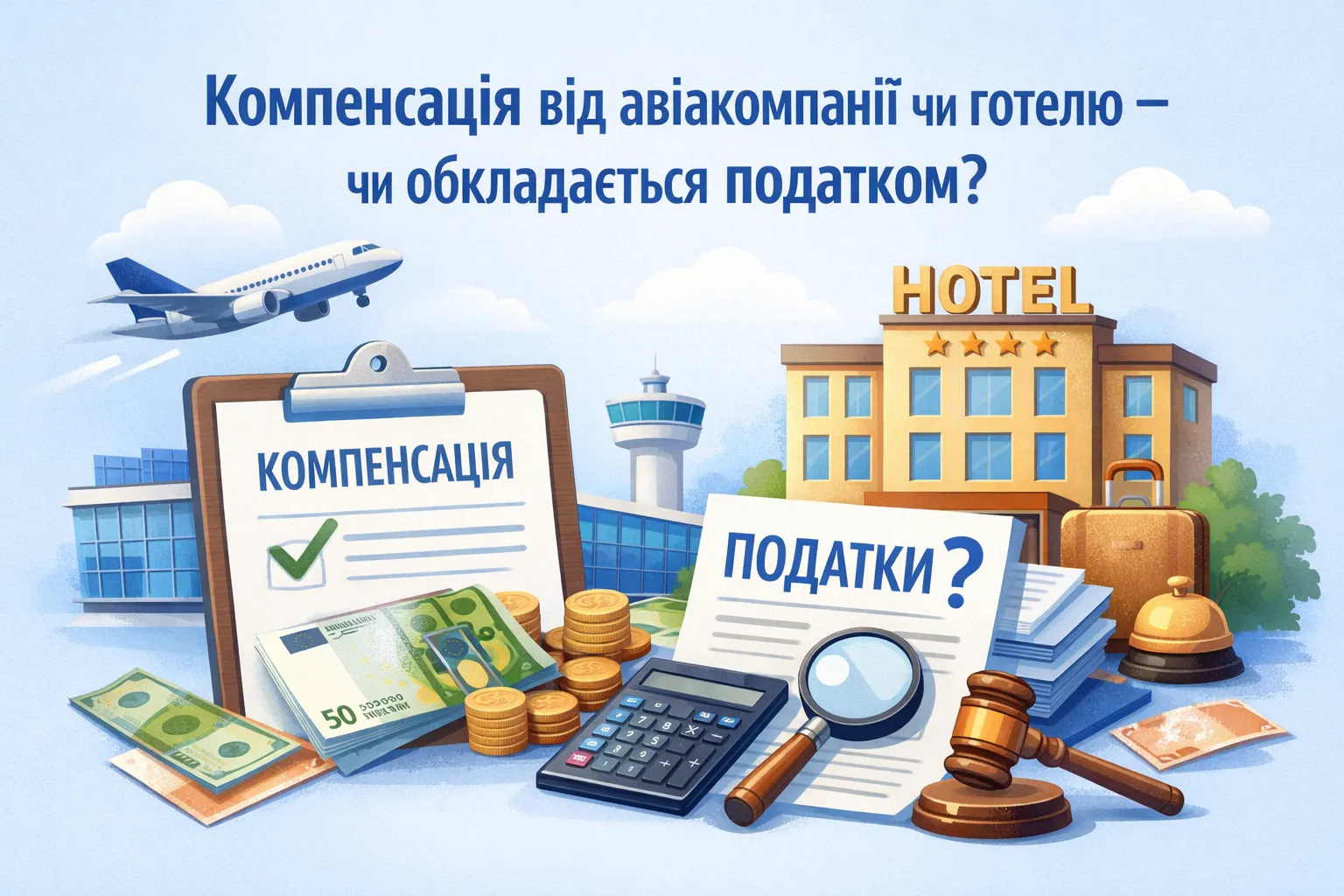 Отримали компенсацію від авіакомпанії або готелю: чи оподатковуються ці кошти